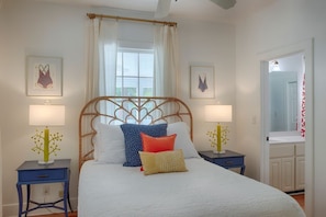 4 bedrooms, desk, iron/ironing board, travel crib