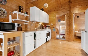 Fridge, microwave, stovetop, dishwasher - 3 bedroom stunning home in Spøttrup (Spøttrup)