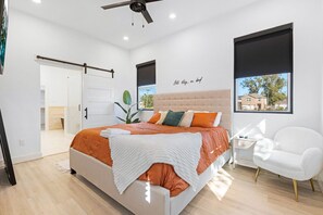 3 bedrooms, iron/ironing board, travel cot, WiFi