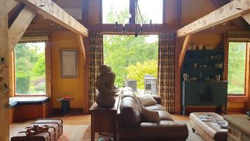 Smart-tv och eldstad