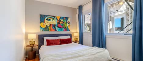 2 chambres, bureau, fer et planche Ă repasser, accĂšs au Wi-Fi (inclus)