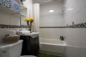 Hair dryer, towels