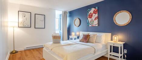 1 室のベッドルーム、デスク、アイロン / アイロン台、WiFi (無料)