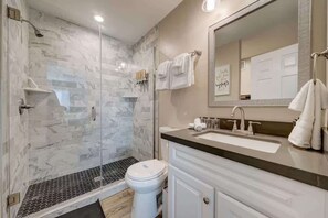 Shower, hair dryer