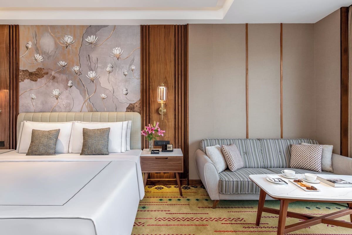 Ropa de cama de alta calidad y minibar