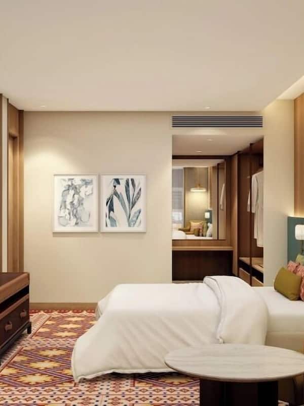 Ropa de cama de alta calidad y minibar