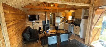 Wooden chalet at the foot of the slopes 4-season ski resort CAMURAC