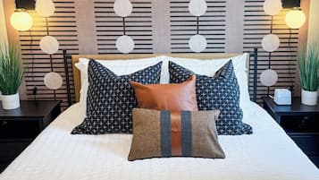 1 habitación, tabla de planchar con plancha, wifi y ropa de cama