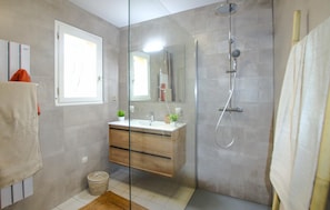 Shower, hair dryer