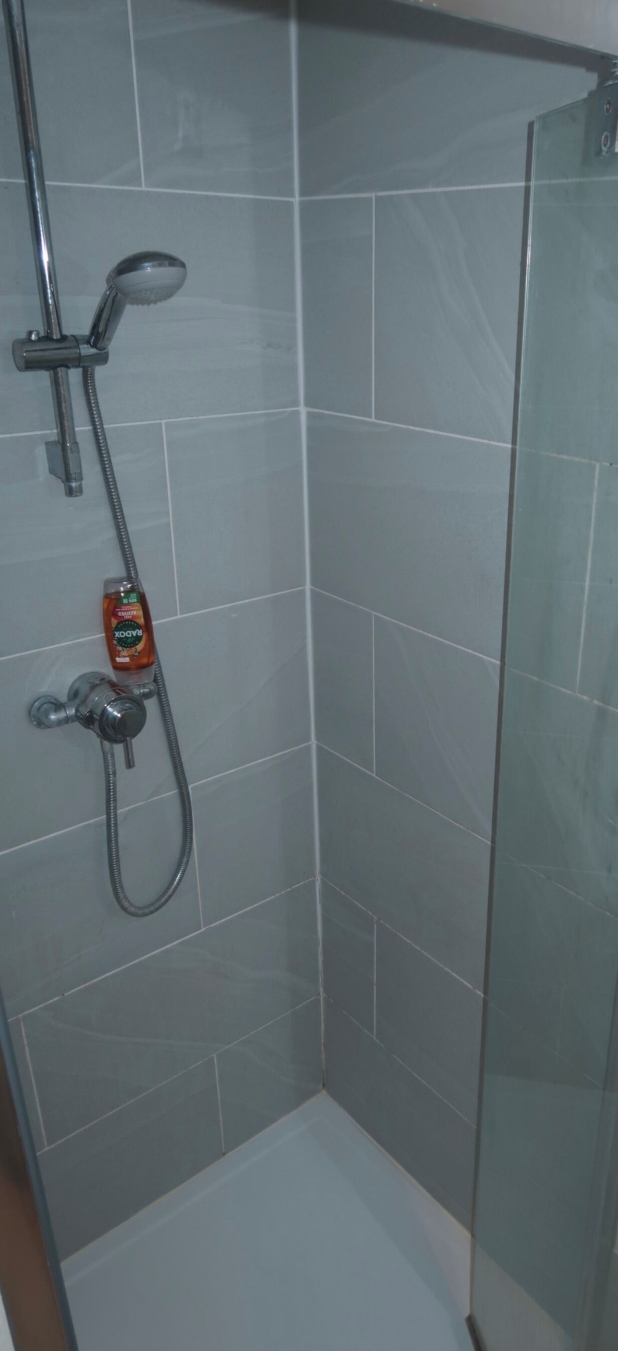 Douche, serviettes fournies, savon, papier toilette