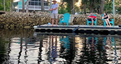 3-bedroom Riverfront home with private boat dock and view of Steinhatchee River.
