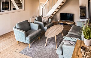 Smart-tv en een open haard