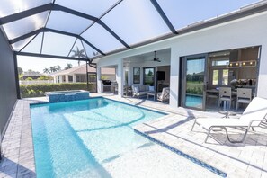 A heated pool