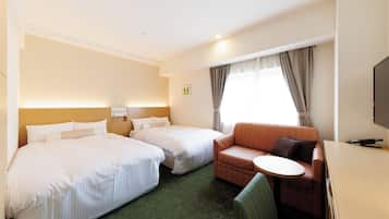 Standard Twin Room, Non Smoking, City View | Down comforters, minibar, in-room safe, desk