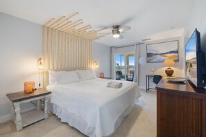 2 bedrooms, desk, iron/ironing board, travel crib