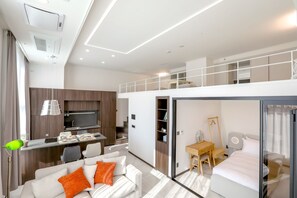 1 bedroom, WiFi, bed sheets - [서울 중구 동호로] 남산 전망 ★역세권★ 럭셔리 복층 레지던스 (Seoul)