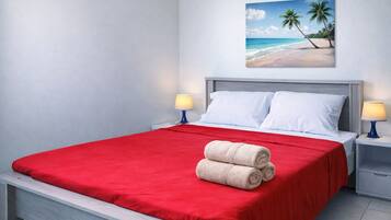 2 bedrooms, in-room safe, iron/ironing board, WiFi