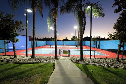 5-bedroom villa with Pickleball Courts, pool, and outdoor gym.
