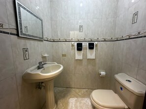 Handdoeken, zeep, toiletpapier