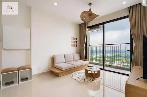 Design Apartment, 3 Bedrooms, Balcony, City View | Living area
