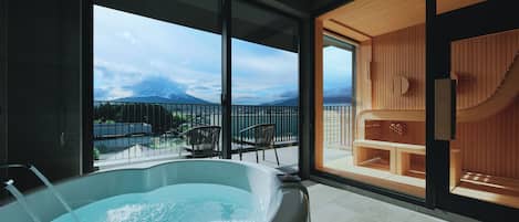 Chambre, non-fumeur, sauna (King) | Salle de bain