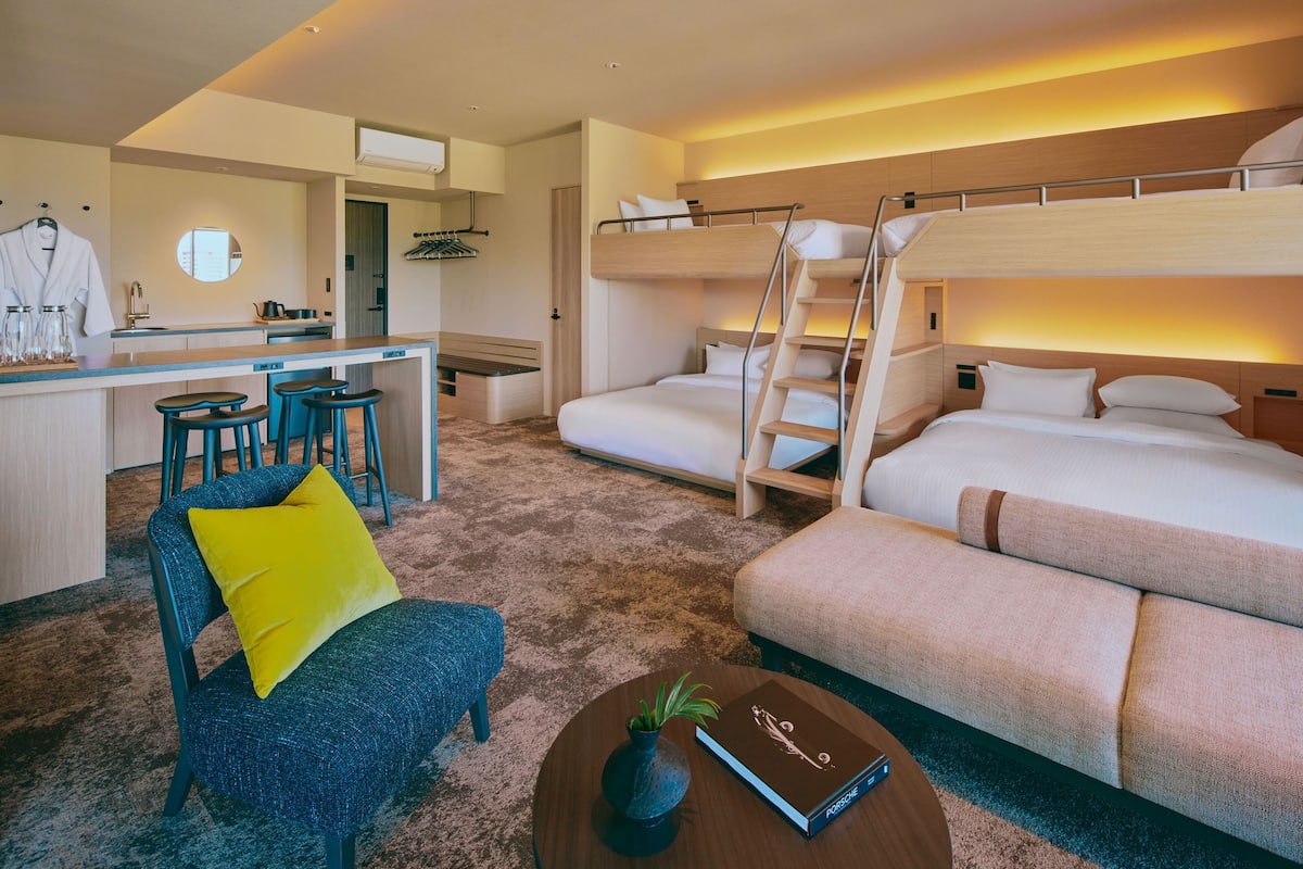 Quarto superluxo, para não fumantes, sauna seca (suite Bunk) | 1 quarto, cofres nos quartos, cortinas blackout
