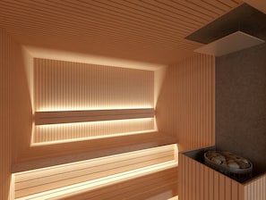 Luxury-Zimmer, Nichtraucher, Sauna (suite Bunk) | 1 Schlafzimmer, Zimmersafe, Verdunkelungsvorhänge, Bügeleisen/Bügelbrett