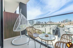Luxury-Studio, Balkon, Stadtblick | Blick vom Balkon