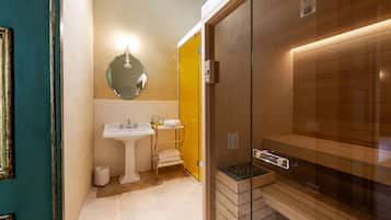 Presidential-Suite, Sauna | Badezimmerausstattung