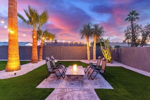 Terrace/patio - The Greystone on Osborn | Heated Pool + Firepit (Scottsdale)