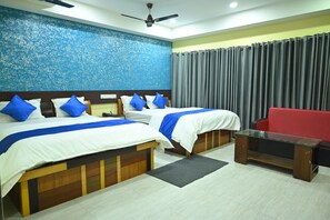 Executive Quadruple Room, Resort View | Desk, free WiFi - HOTEL M PLAZA DIGHA (Kanthi)