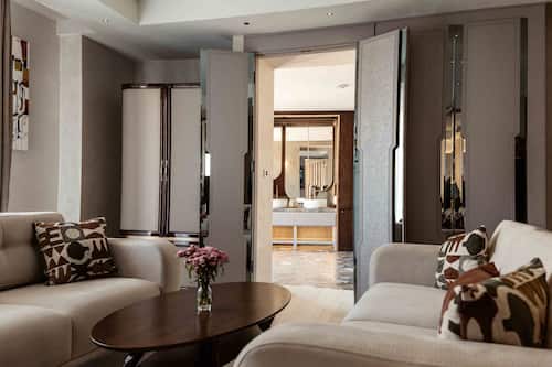 Apartment, 3 Bedrooms, Balcony, City View | Egyptian cotton sheets, premium bedding, down duvets