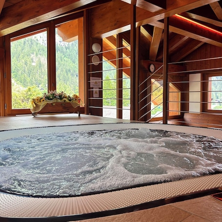 Sauna, hot tub, steam room
