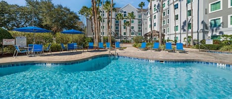 A heated pool