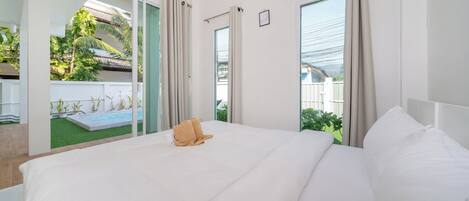 Exclusive Villa, 2 Bedrooms, Pool View, Beachside | 2 bedrooms, free WiFi