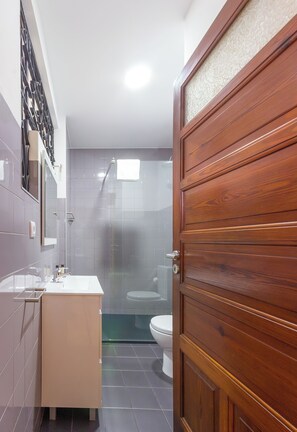 Hair dryer, towels, soap, toilet paper - Garça Real Flats 2.1 (Porto)