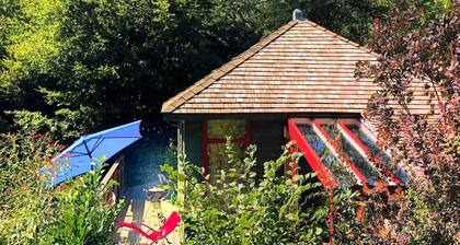 Chalet vintage dans un paysage magnifique