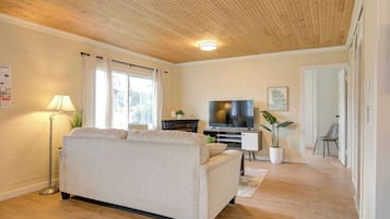 TV, fireplace, offices