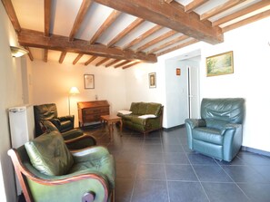 TV, fireplace, DVD player