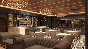 Bar à cocktails, vue sur la piscine, ouvert tous les jours