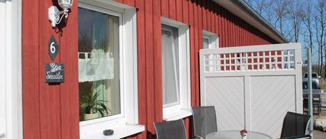 屋外ダイニングエリア