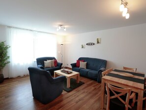 TV, DVD player, table tennis