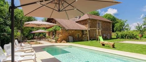 A heated pool