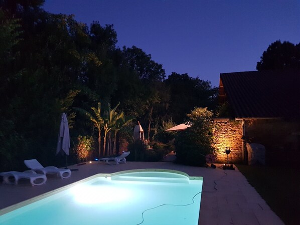 A heated pool