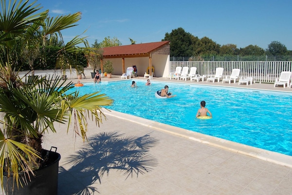 Una piscina riscaldata