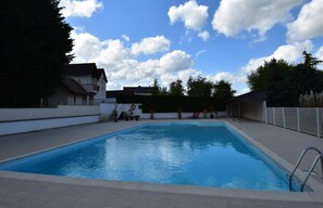 A heated pool