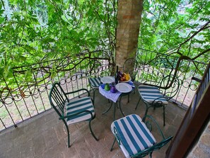 Outdoor dining - Farmhouse in Todi with Pool & Theater Nearby (Todi)