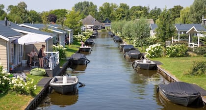 Modern Lodge with Electric Boat