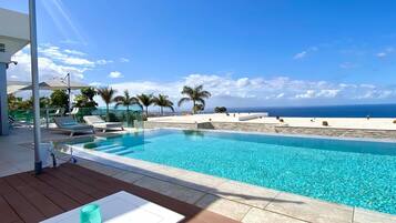 Een verwarmd zwembad