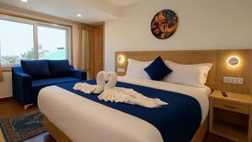 Double or Twin Room, Mountain View | Egyptian cotton sheets, premium bedding, individually decorated